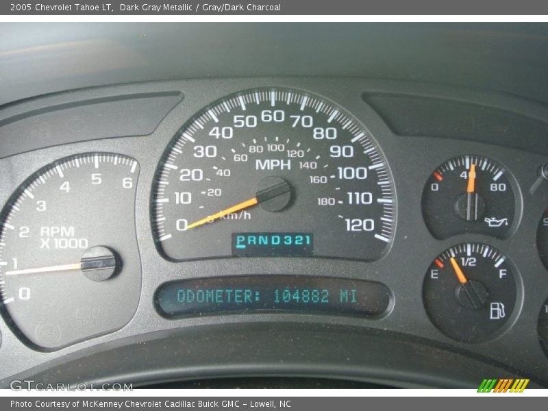 Dark Gray Metallic / Gray/Dark Charcoal 2005 Chevrolet Tahoe LT