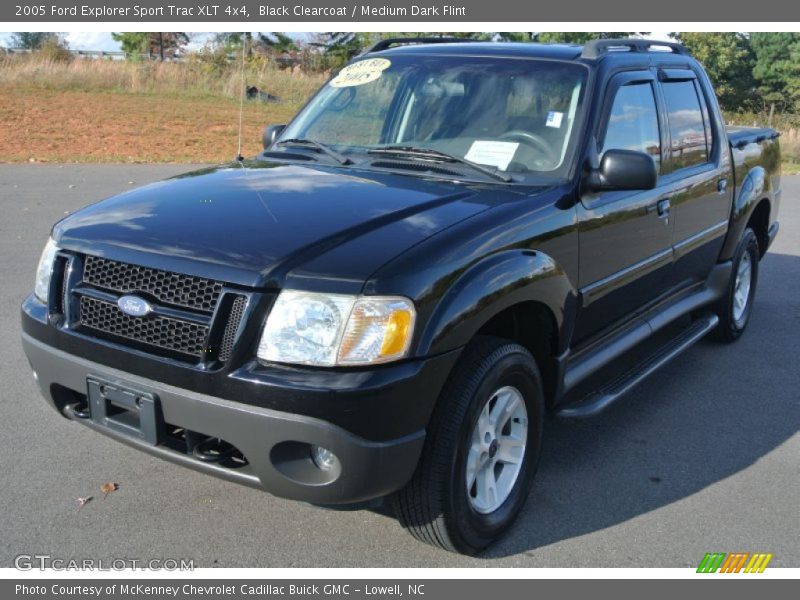 Black Clearcoat / Medium Dark Flint 2005 Ford Explorer Sport Trac XLT 4x4