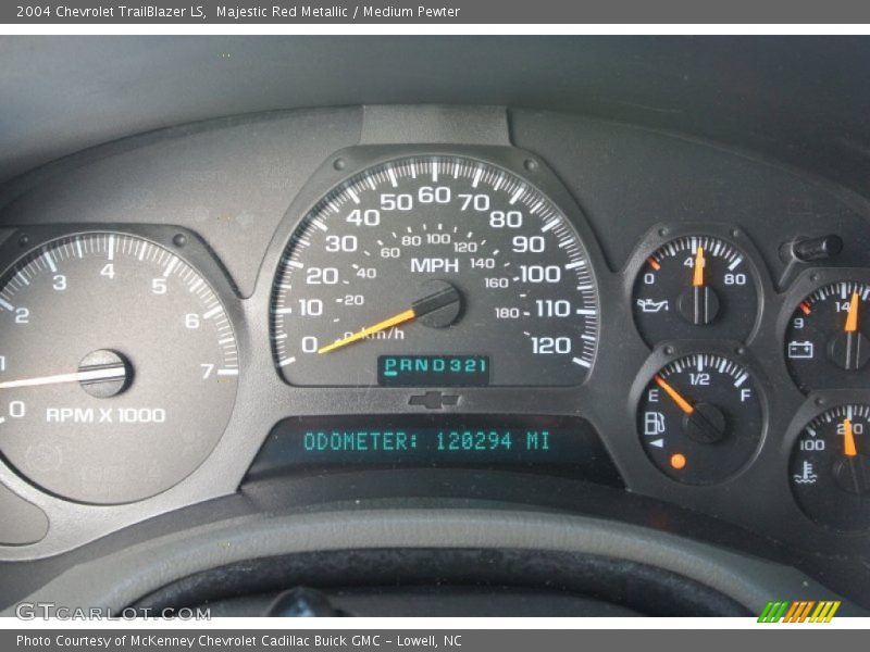 Majestic Red Metallic / Medium Pewter 2004 Chevrolet TrailBlazer LS