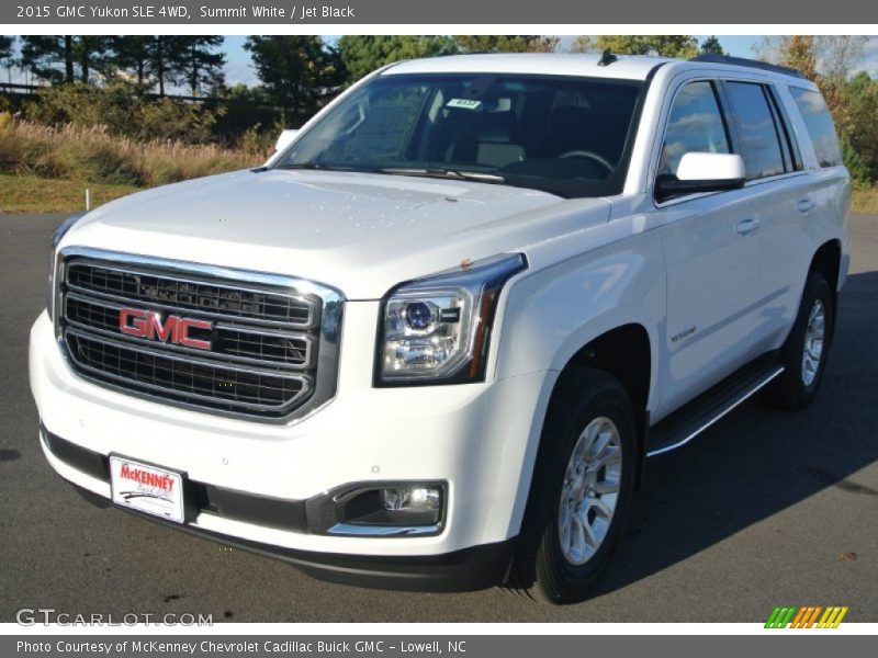 Summit White / Jet Black 2015 GMC Yukon SLE 4WD