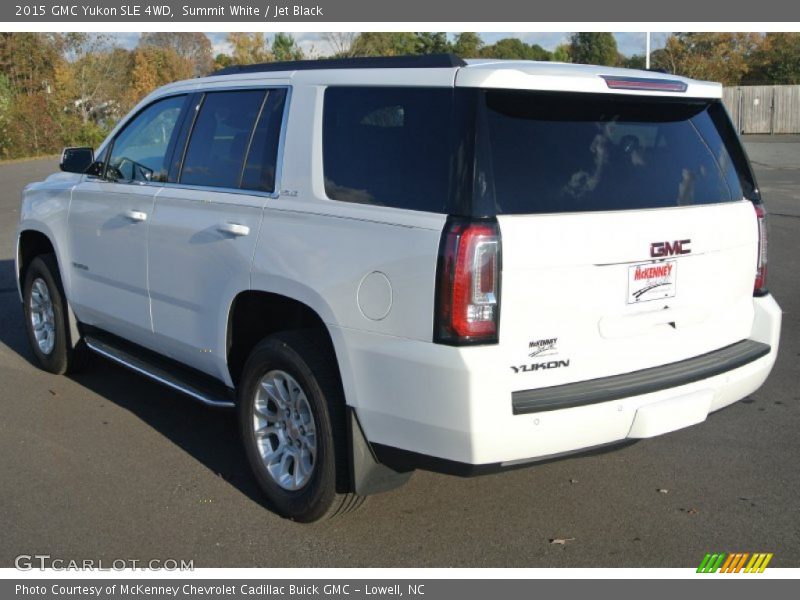 Summit White / Jet Black 2015 GMC Yukon SLE 4WD