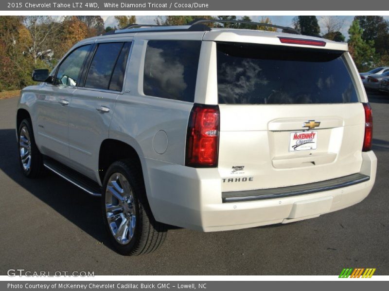White Diamond Tricoat / Cocoa/Dune 2015 Chevrolet Tahoe LTZ 4WD