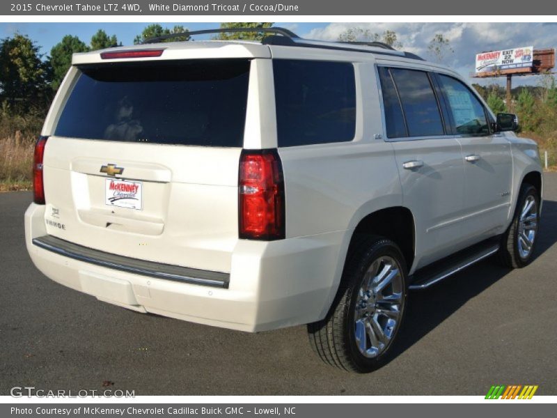 White Diamond Tricoat / Cocoa/Dune 2015 Chevrolet Tahoe LTZ 4WD