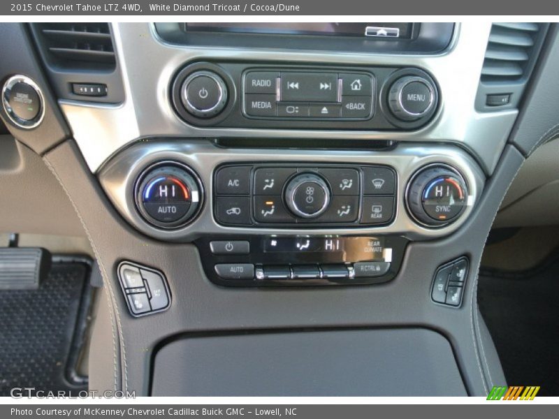 White Diamond Tricoat / Cocoa/Dune 2015 Chevrolet Tahoe LTZ 4WD
