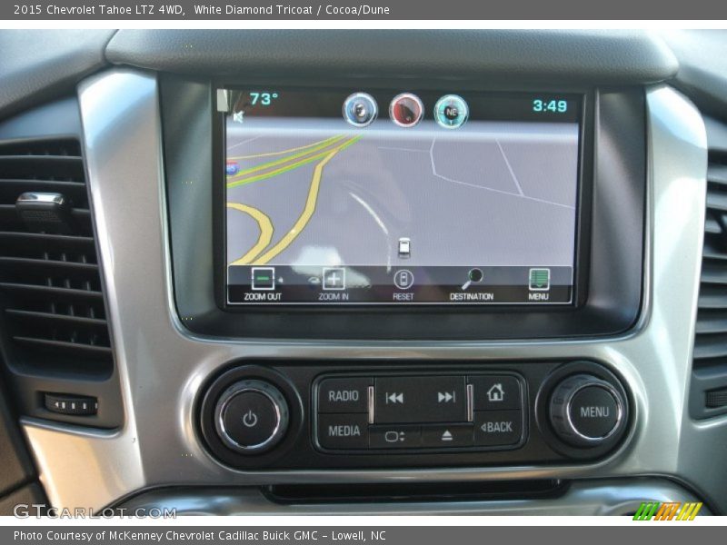White Diamond Tricoat / Cocoa/Dune 2015 Chevrolet Tahoe LTZ 4WD