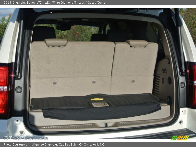 White Diamond Tricoat / Cocoa/Dune 2015 Chevrolet Tahoe LTZ 4WD