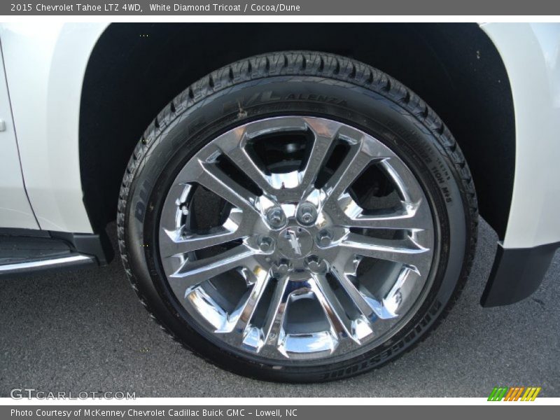 White Diamond Tricoat / Cocoa/Dune 2015 Chevrolet Tahoe LTZ 4WD