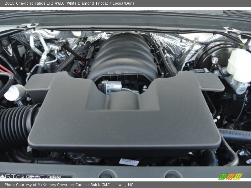 White Diamond Tricoat / Cocoa/Dune 2015 Chevrolet Tahoe LTZ 4WD