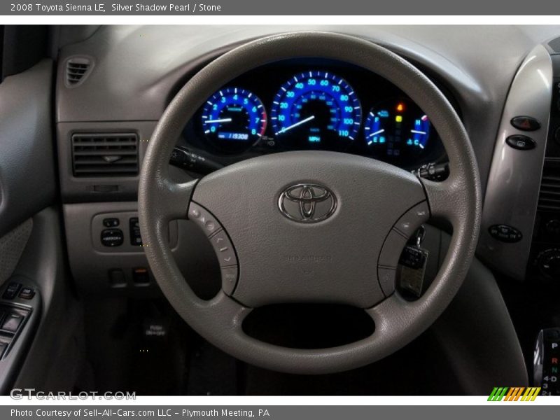 Silver Shadow Pearl / Stone 2008 Toyota Sienna LE