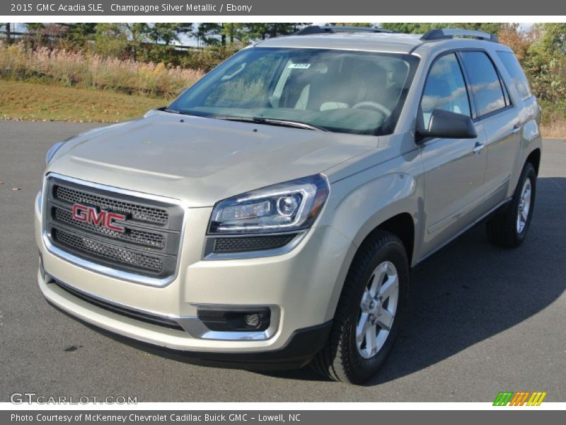 Champagne Silver Metallic / Ebony 2015 GMC Acadia SLE