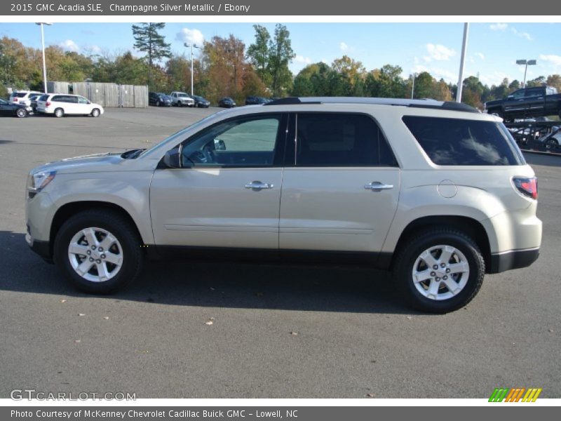 Champagne Silver Metallic / Ebony 2015 GMC Acadia SLE