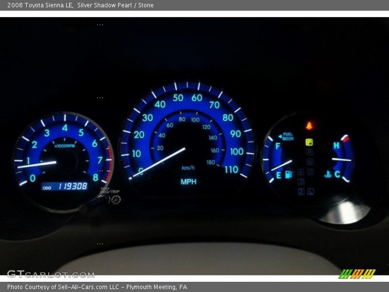 Silver Shadow Pearl / Stone 2008 Toyota Sienna LE