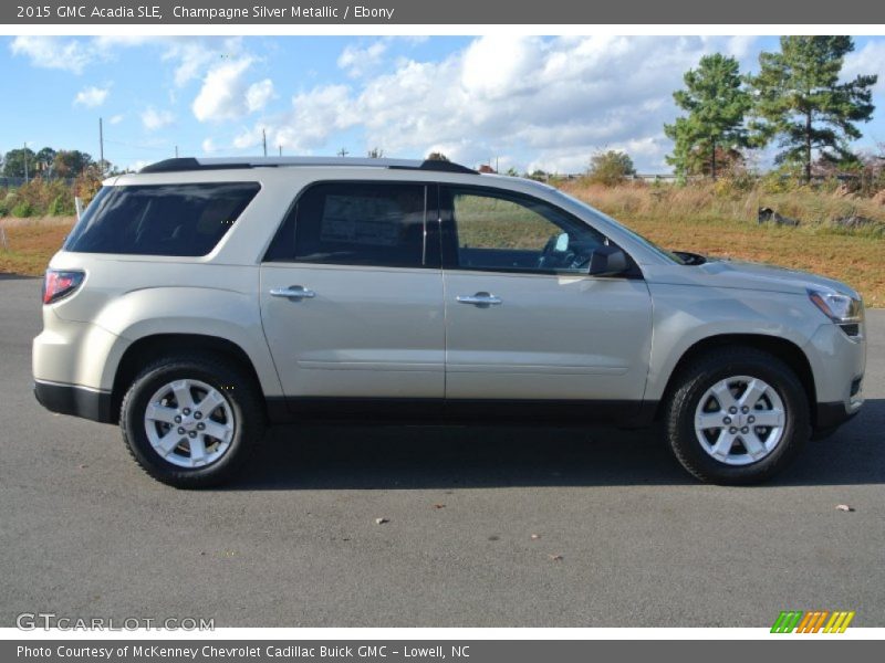 Champagne Silver Metallic / Ebony 2015 GMC Acadia SLE