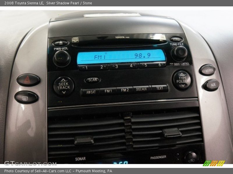 Silver Shadow Pearl / Stone 2008 Toyota Sienna LE