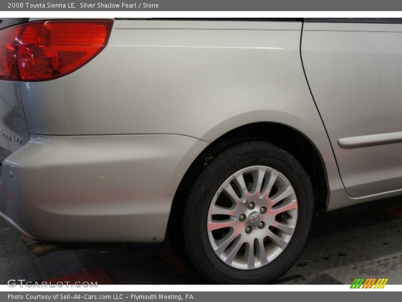 Silver Shadow Pearl / Stone 2008 Toyota Sienna LE