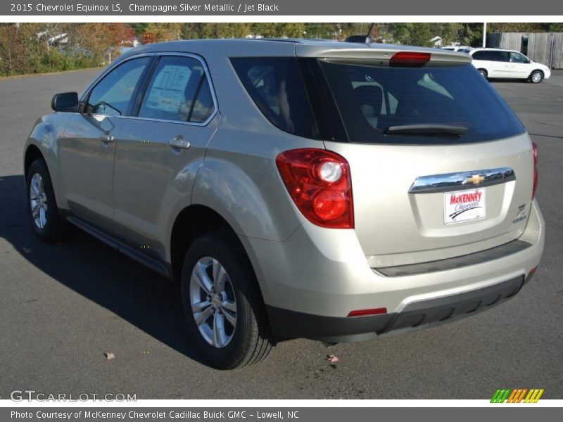 Champagne Silver Metallic / Jet Black 2015 Chevrolet Equinox LS