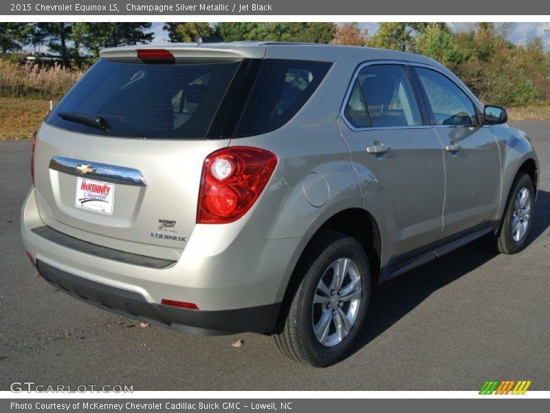 Champagne Silver Metallic / Jet Black 2015 Chevrolet Equinox LS