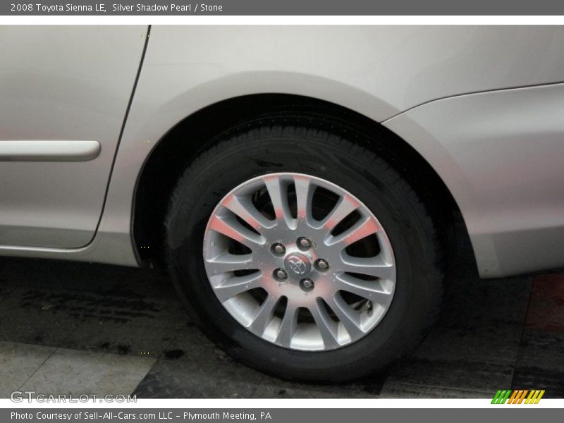 Silver Shadow Pearl / Stone 2008 Toyota Sienna LE