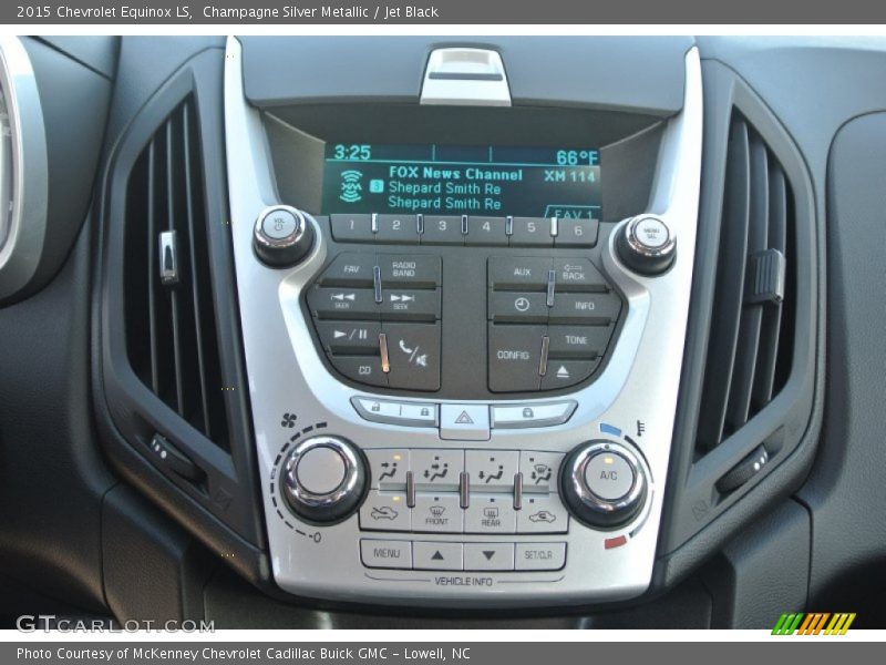 Champagne Silver Metallic / Jet Black 2015 Chevrolet Equinox LS