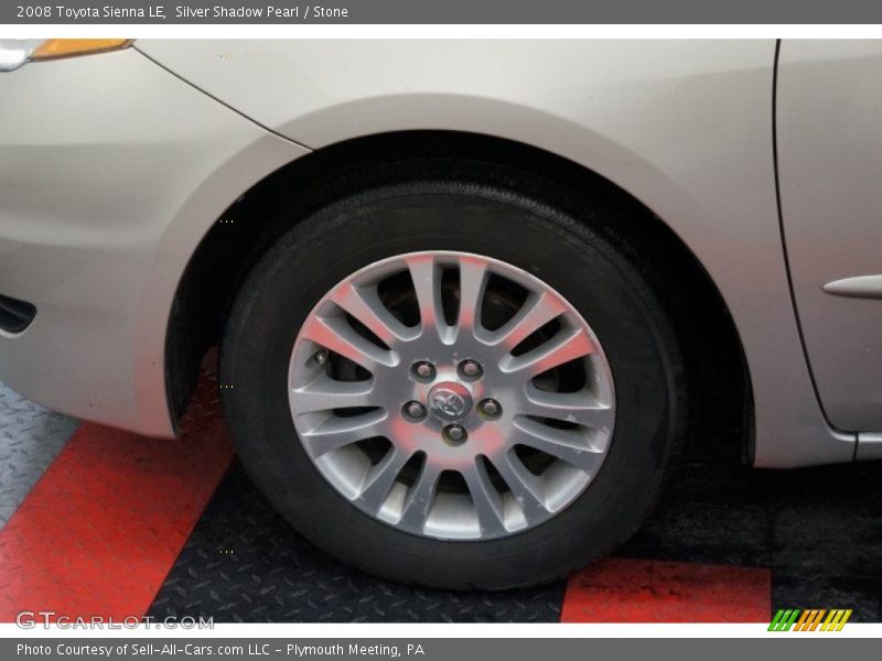 Silver Shadow Pearl / Stone 2008 Toyota Sienna LE