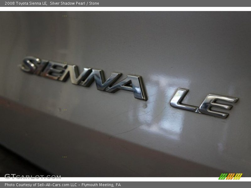 Silver Shadow Pearl / Stone 2008 Toyota Sienna LE