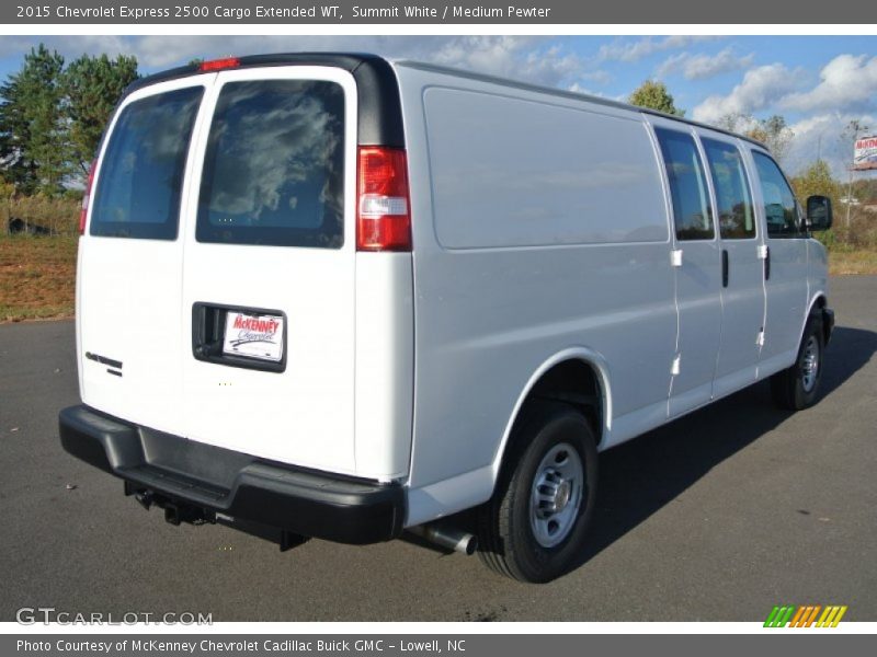 Summit White / Medium Pewter 2015 Chevrolet Express 2500 Cargo Extended WT