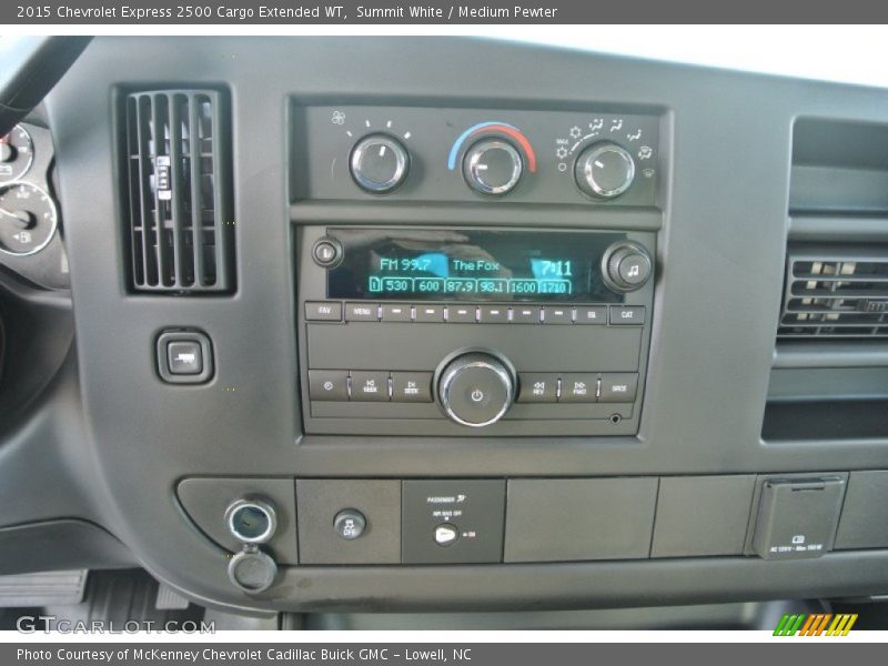 Controls of 2015 Express 2500 Cargo Extended WT