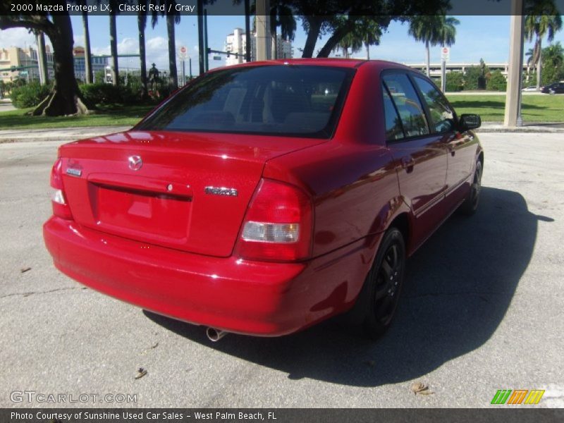 Classic Red / Gray 2000 Mazda Protege LX