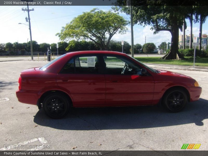 Classic Red / Gray 2000 Mazda Protege LX