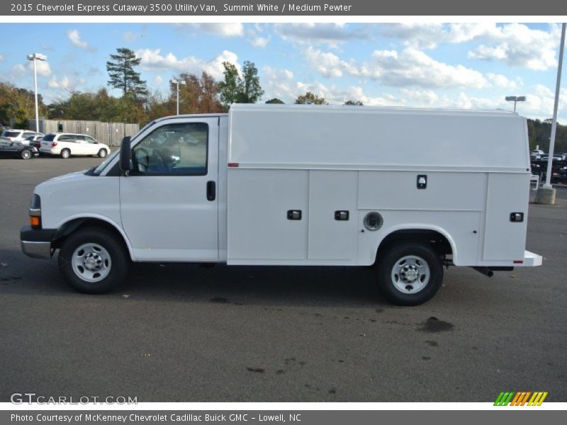 Summit White / Medium Pewter 2015 Chevrolet Express Cutaway 3500 Utility Van