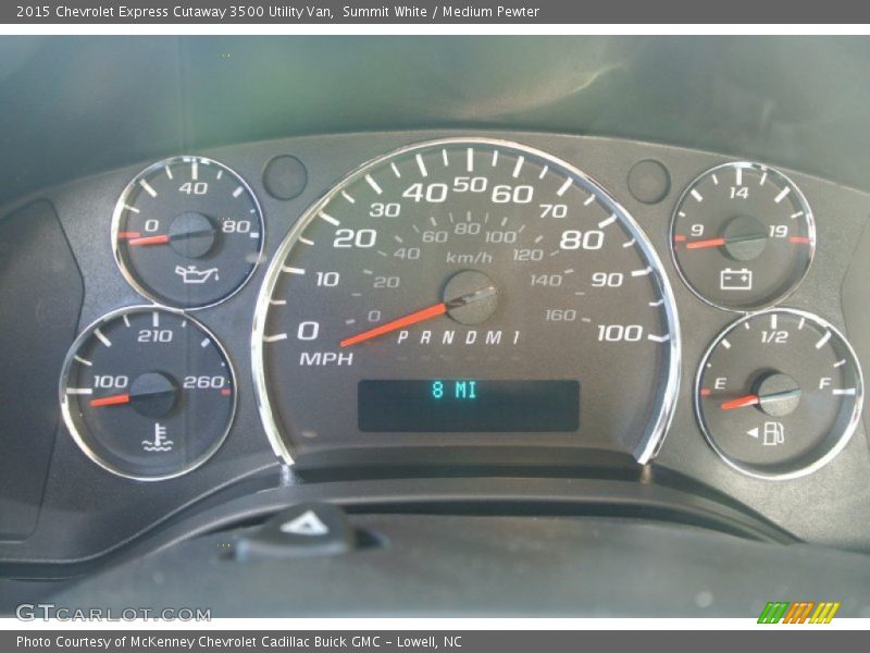 Summit White / Medium Pewter 2015 Chevrolet Express Cutaway 3500 Utility Van
