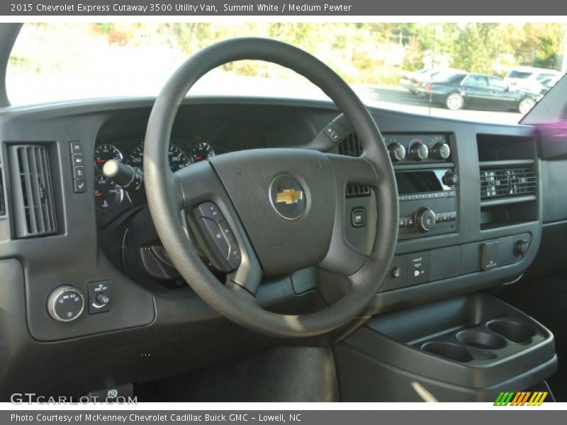 Summit White / Medium Pewter 2015 Chevrolet Express Cutaway 3500 Utility Van