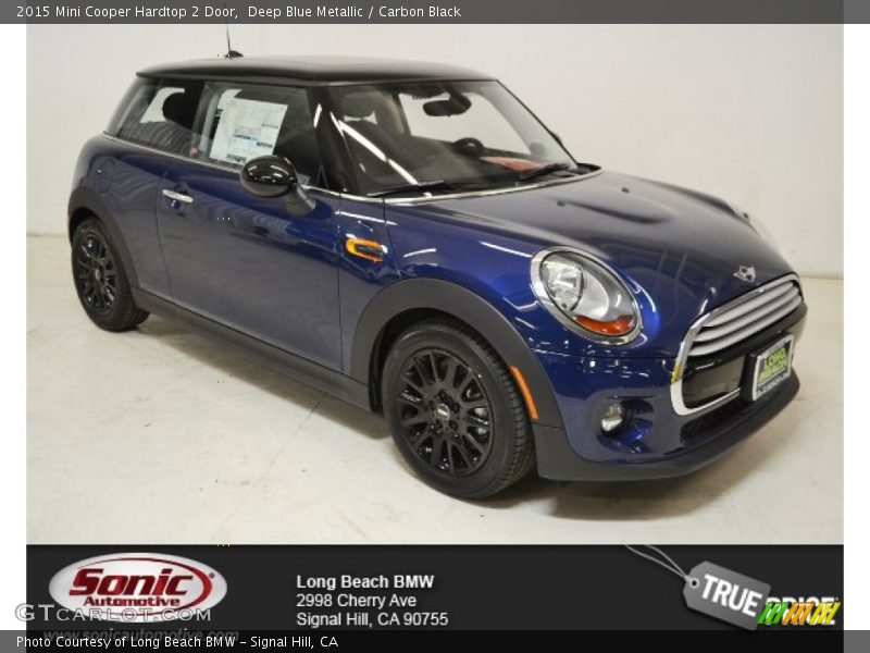 Deep Blue Metallic / Carbon Black 2015 Mini Cooper Hardtop 2 Door