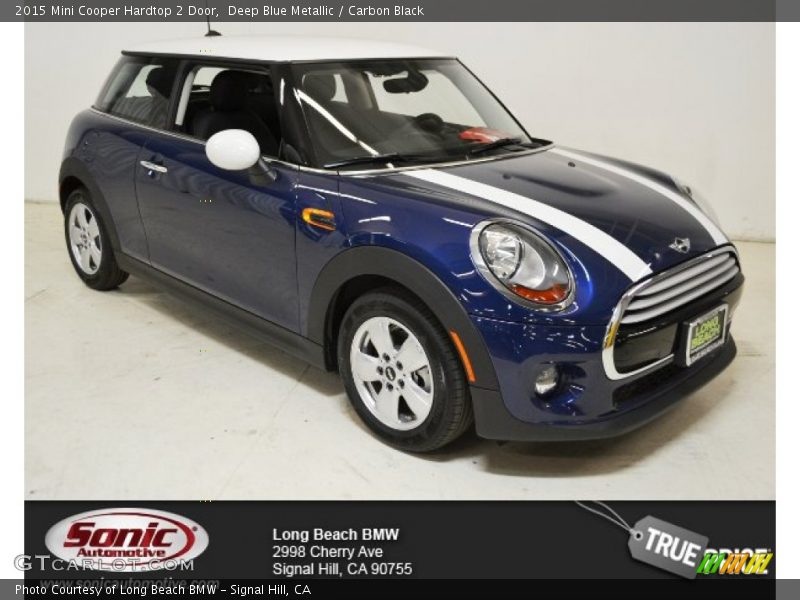 Deep Blue Metallic / Carbon Black 2015 Mini Cooper Hardtop 2 Door