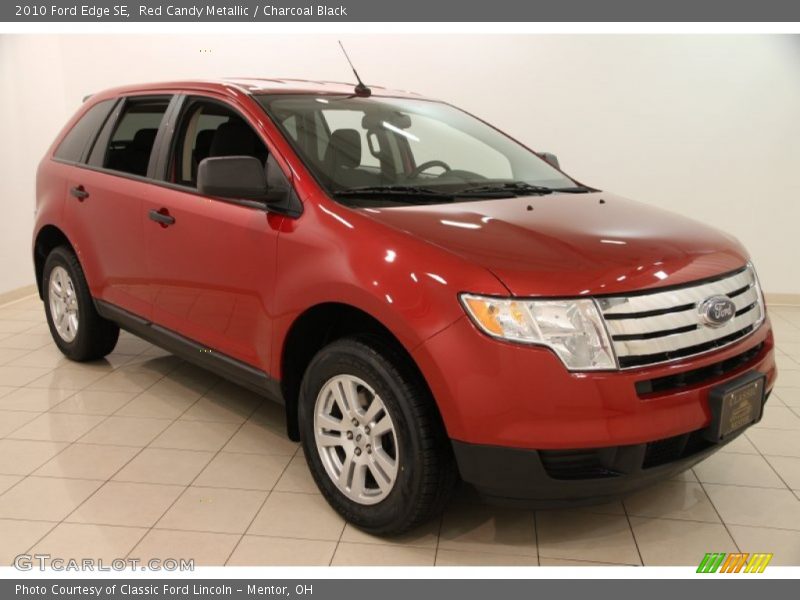Red Candy Metallic / Charcoal Black 2010 Ford Edge SE