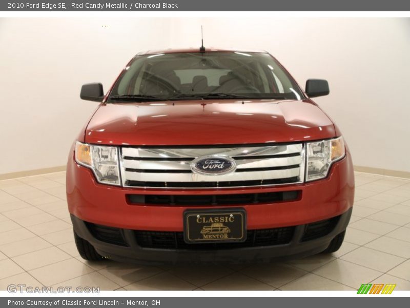 Red Candy Metallic / Charcoal Black 2010 Ford Edge SE