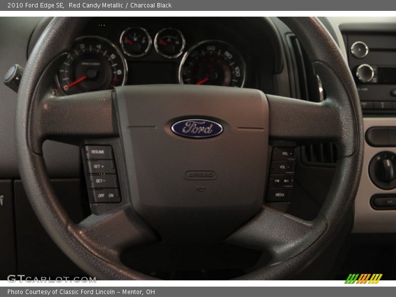 Red Candy Metallic / Charcoal Black 2010 Ford Edge SE
