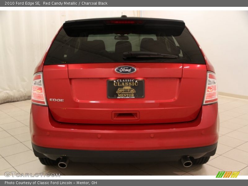 Red Candy Metallic / Charcoal Black 2010 Ford Edge SE