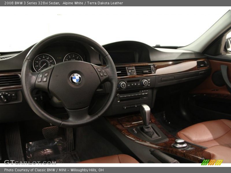 Alpine White / Terra Dakota Leather 2008 BMW 3 Series 328xi Sedan