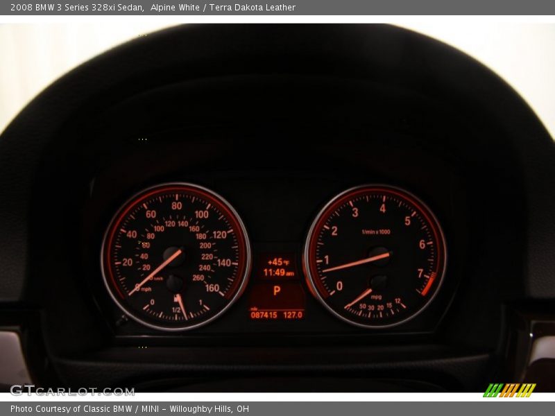 Alpine White / Terra Dakota Leather 2008 BMW 3 Series 328xi Sedan