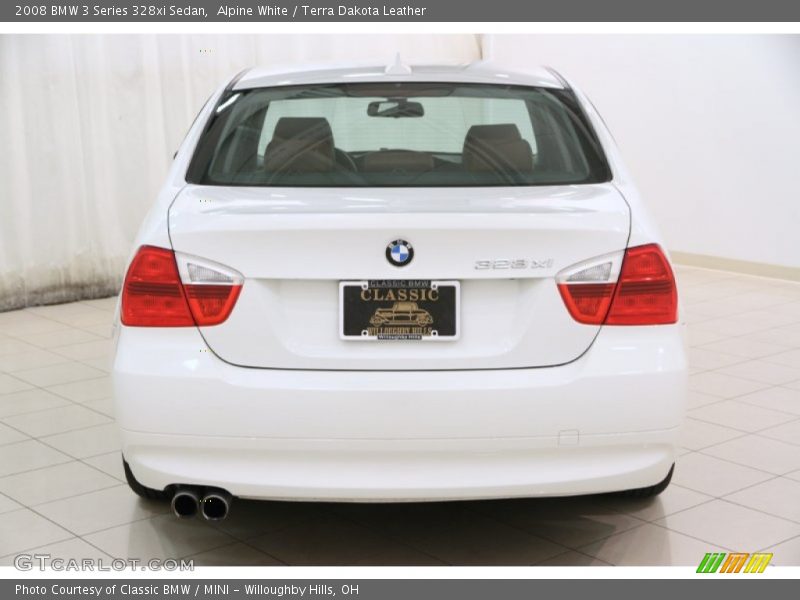 Alpine White / Terra Dakota Leather 2008 BMW 3 Series 328xi Sedan