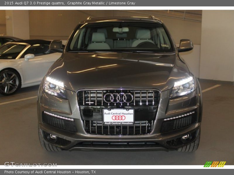 Graphite Gray Metallic / Limestone Gray 2015 Audi Q7 3.0 Prestige quattro
