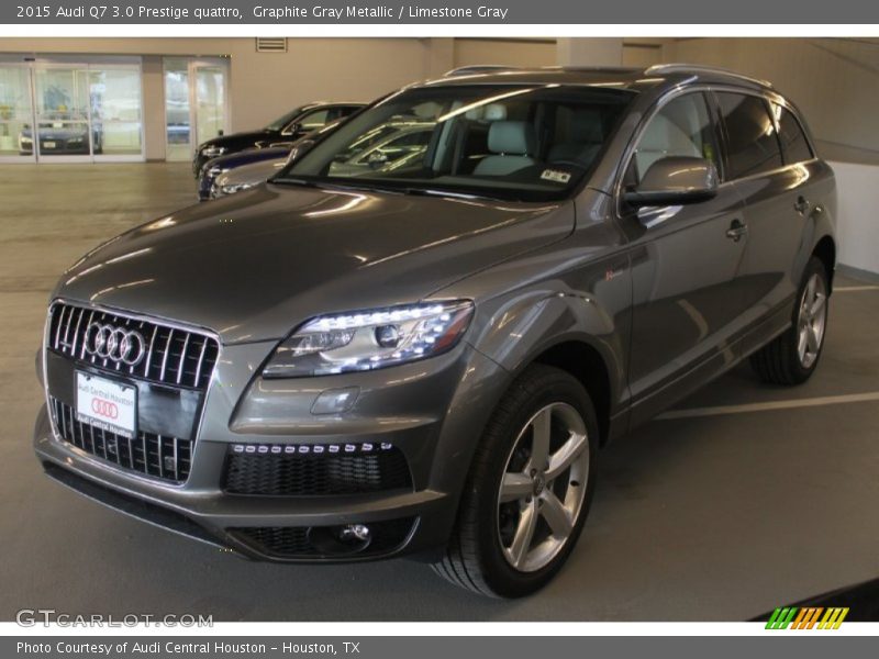 Graphite Gray Metallic / Limestone Gray 2015 Audi Q7 3.0 Prestige quattro