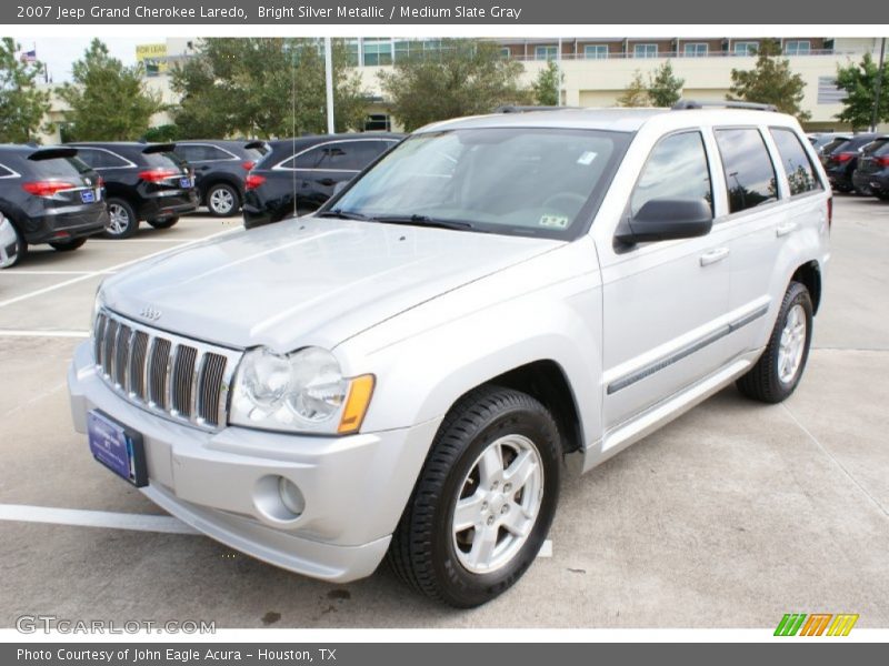 Bright Silver Metallic / Medium Slate Gray 2007 Jeep Grand Cherokee Laredo