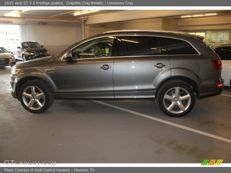 Graphite Gray Metallic / Limestone Gray 2015 Audi Q7 3.0 Prestige quattro