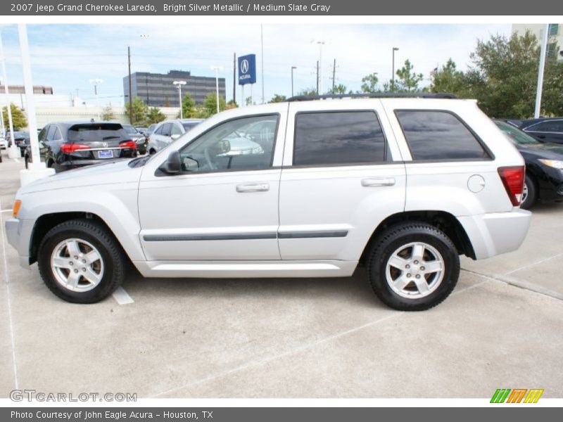 Bright Silver Metallic / Medium Slate Gray 2007 Jeep Grand Cherokee Laredo