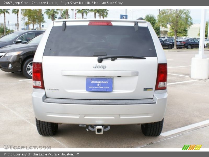 Bright Silver Metallic / Medium Slate Gray 2007 Jeep Grand Cherokee Laredo