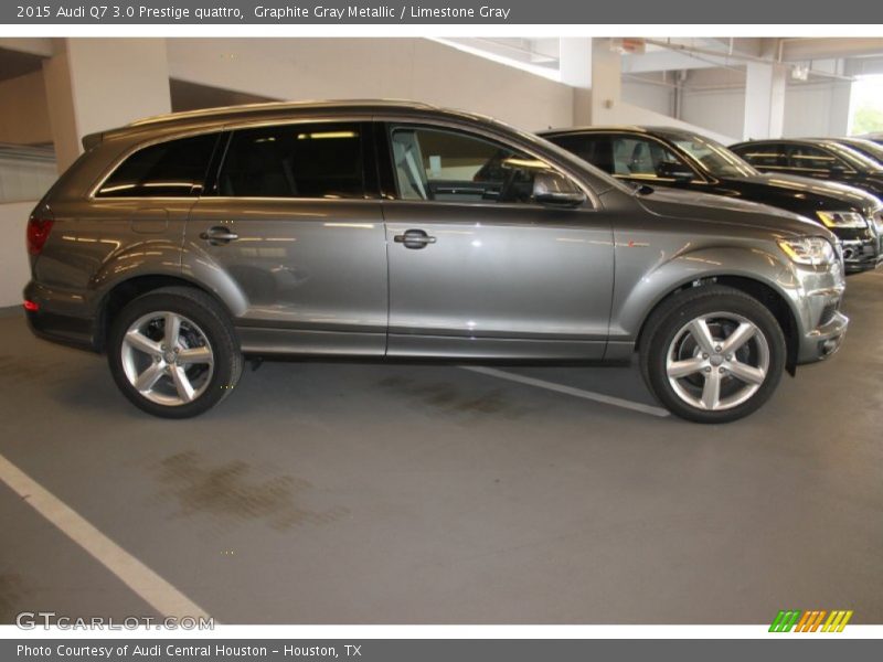 Graphite Gray Metallic / Limestone Gray 2015 Audi Q7 3.0 Prestige quattro