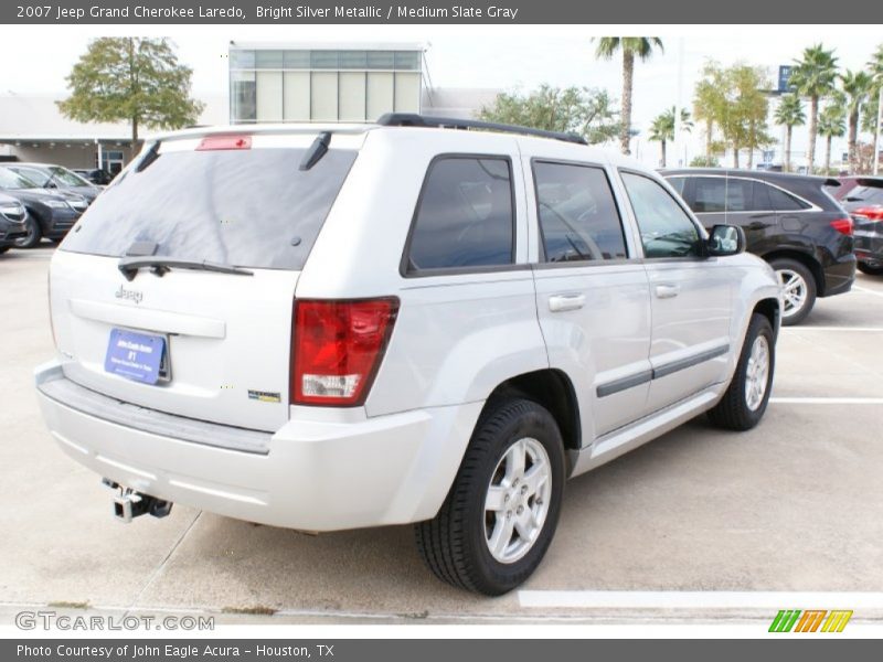 Bright Silver Metallic / Medium Slate Gray 2007 Jeep Grand Cherokee Laredo