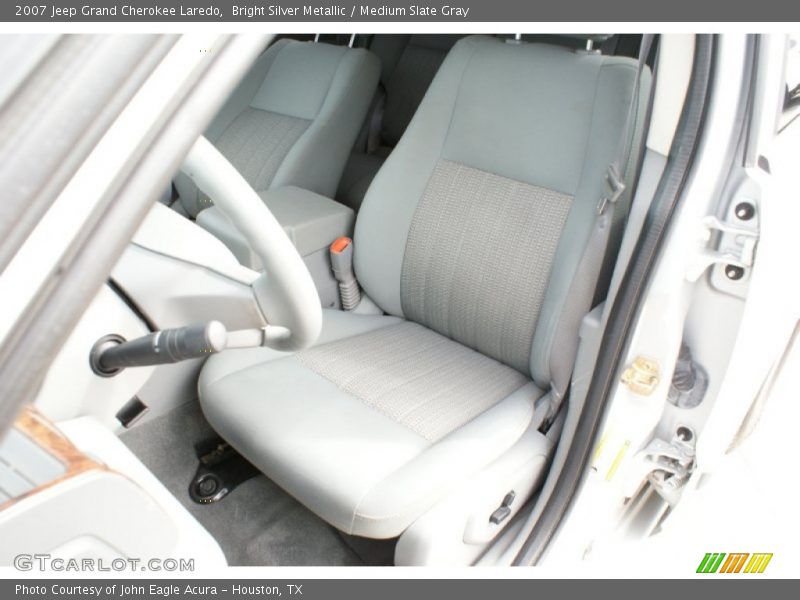 Bright Silver Metallic / Medium Slate Gray 2007 Jeep Grand Cherokee Laredo